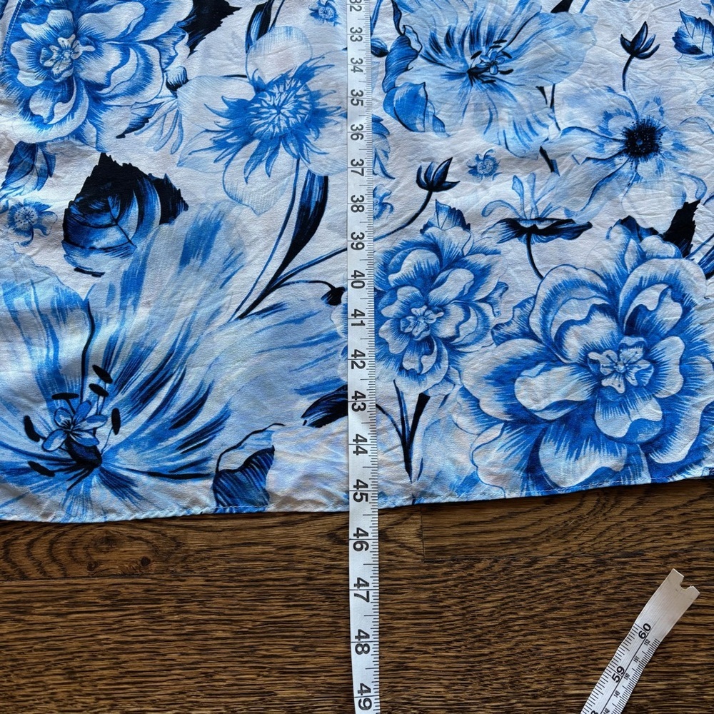 Maeve Anthropologie 4P Blue Floral Sundress | Vacation | Wedding Guest - Picture 4 of 5